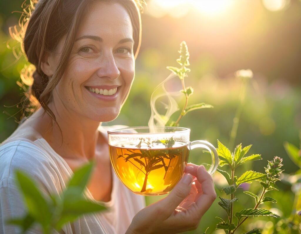 Miscela di erbe officinali in tazza — Erboristeria Ippocrate