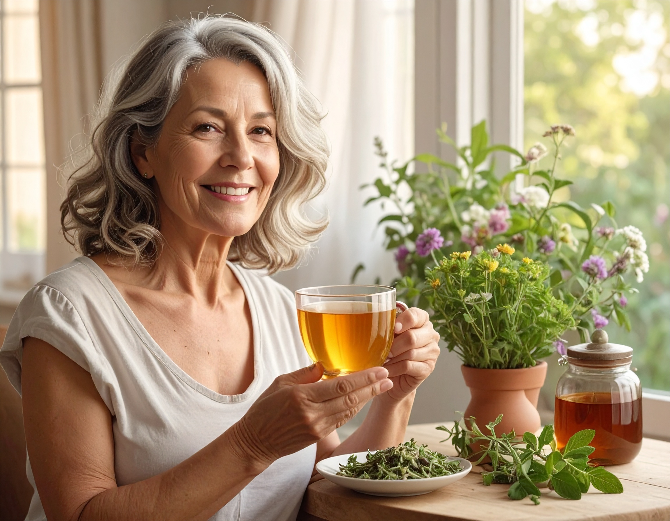 Infuso caldo di erbe naturali — Erboristeria Ippocrate