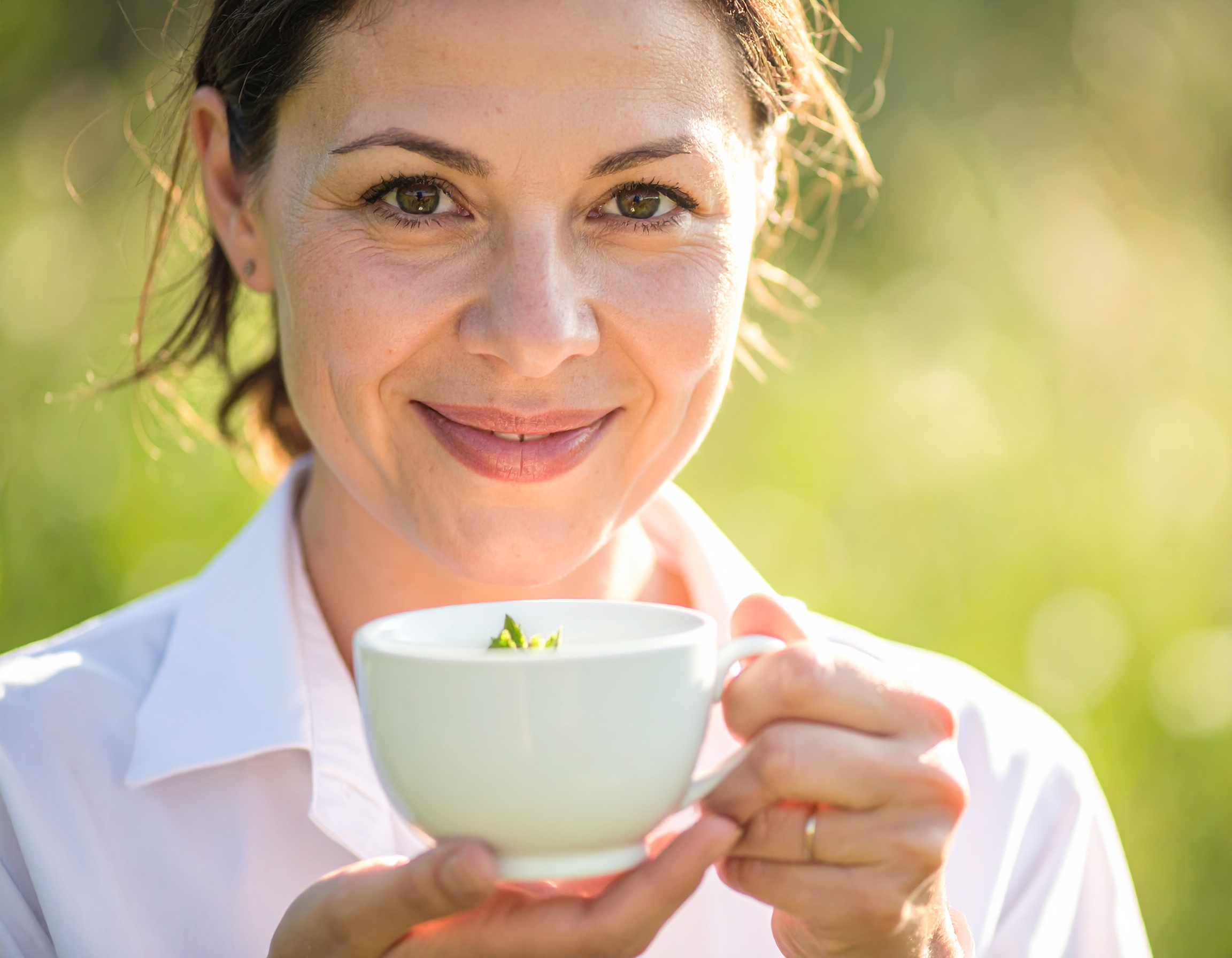 Miscela di erbe officinali in tazza — Erboristeria Ippocrate